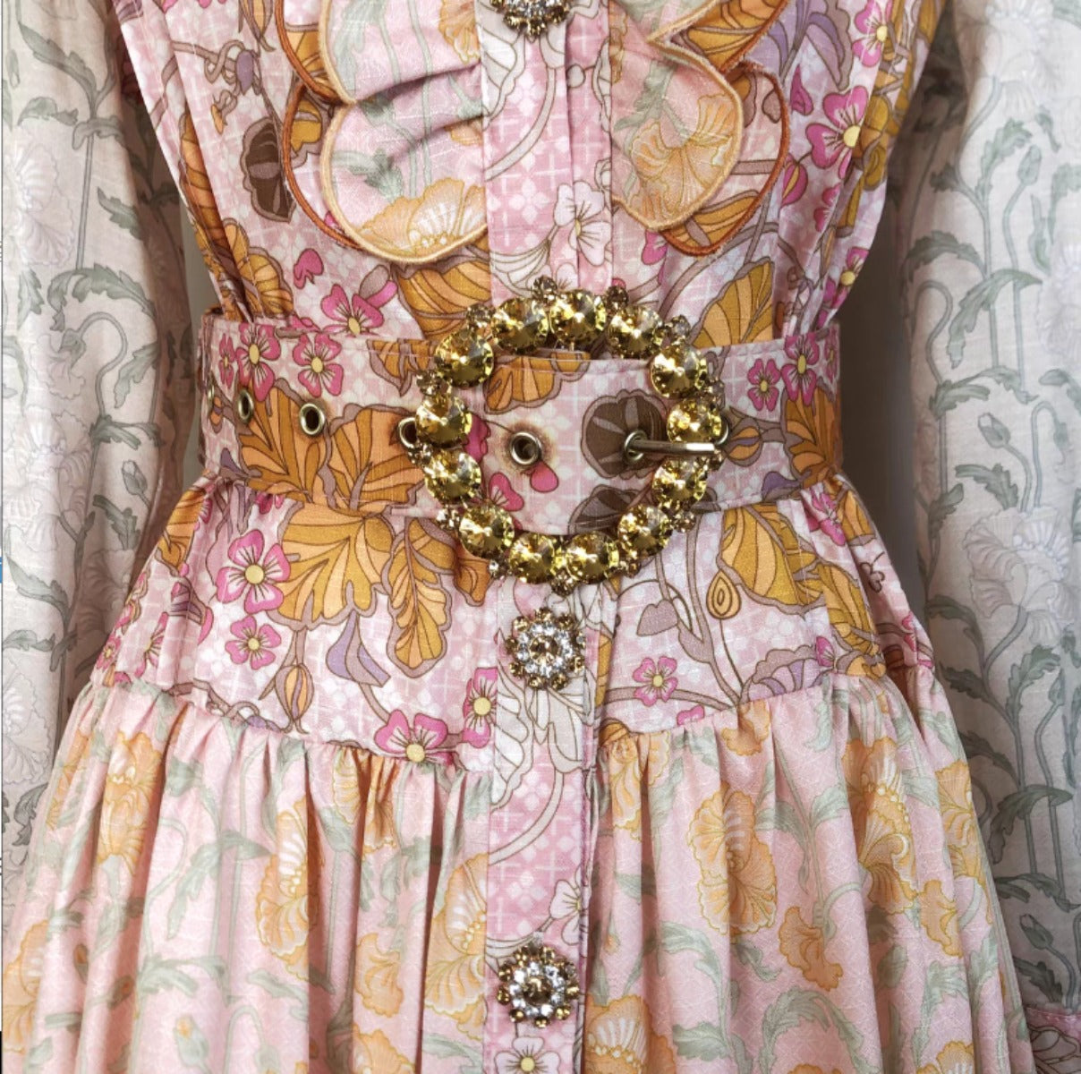 Heavy Embroidery Lace Long Dress