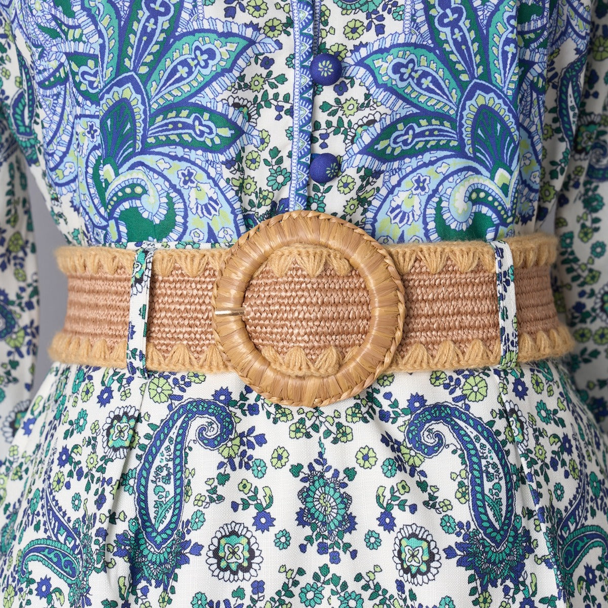 Printed Stand Up Collar Single Breasted Sets