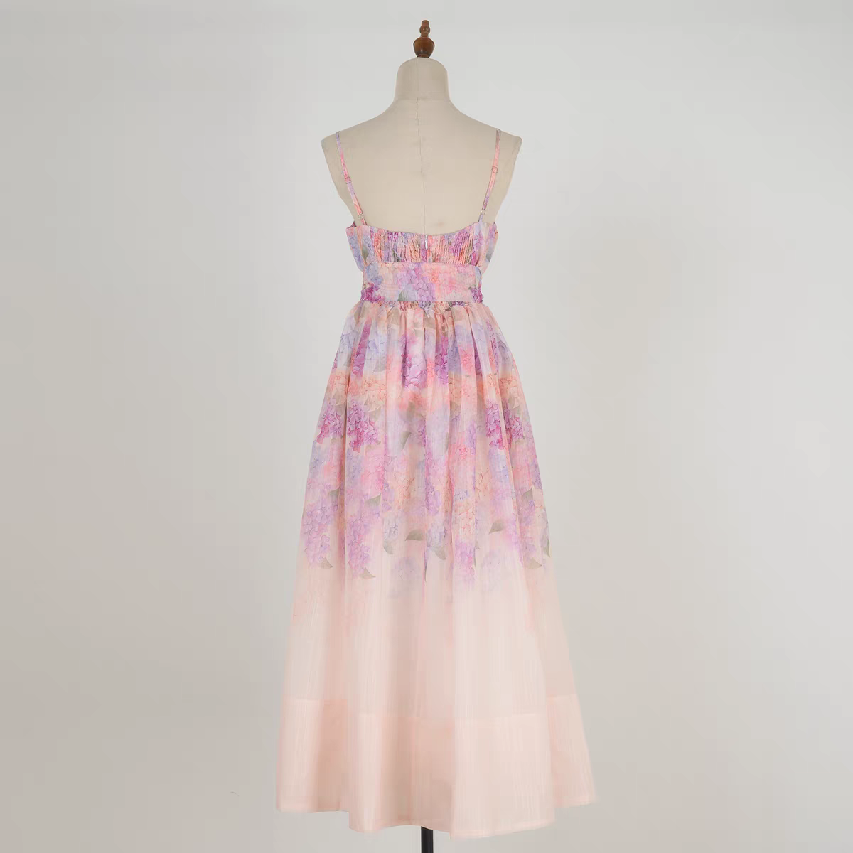 Crush Boned Waist Midi Dress
