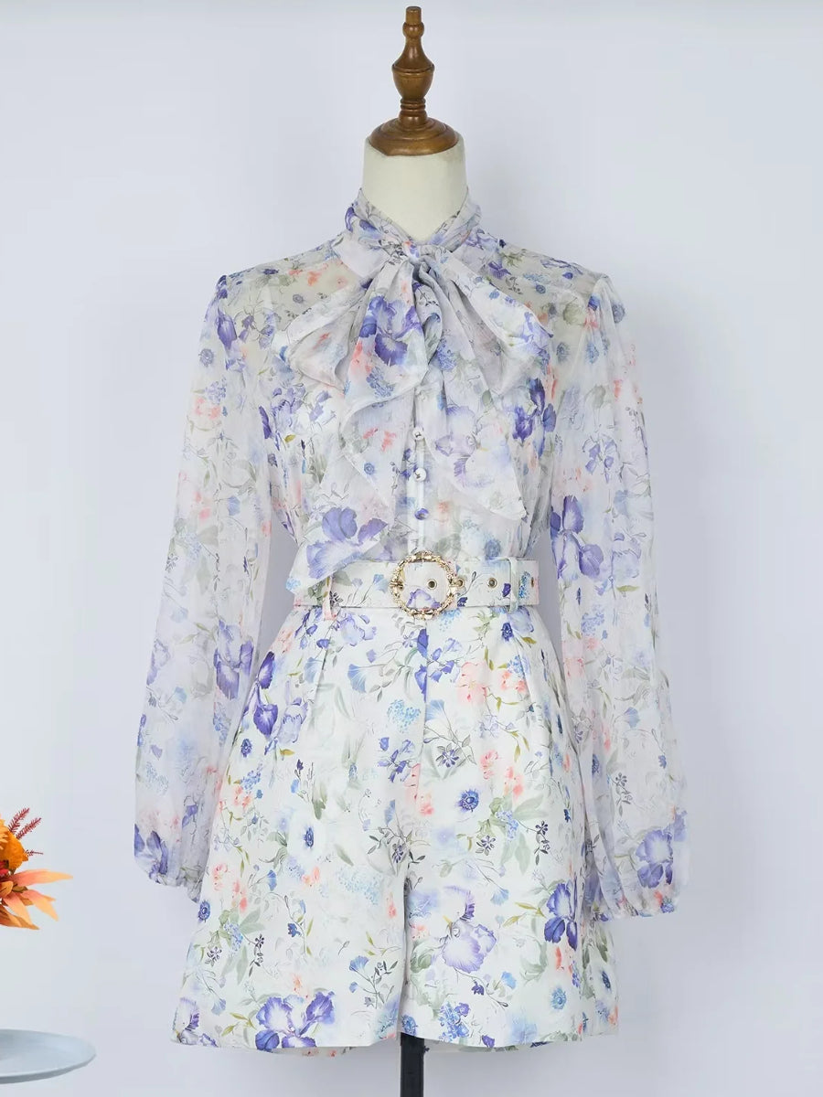 Chiffon Shirt Printed Sets
