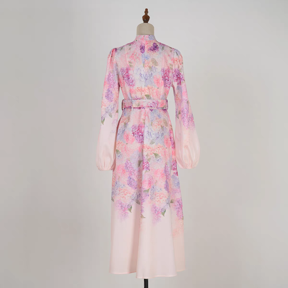 Hydrangea Pattern Linen Dress