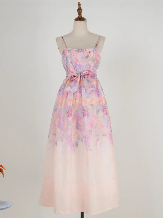 Crush Boned Waist Midi Dress