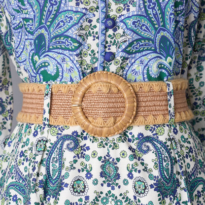 Printed Stand Up Collar Single Breasted Sets