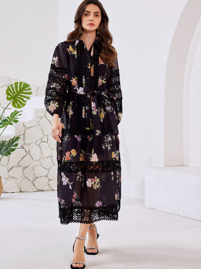 Long Sleeve Loose Maxi Dress