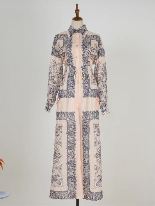 Women's Printed Shirt and Trouser Sets