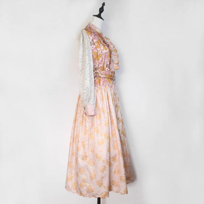 Heavy Embroidery Lace Long Dress