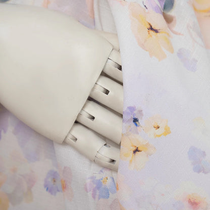 Button Up Lantern Sleeve Midi Dresses