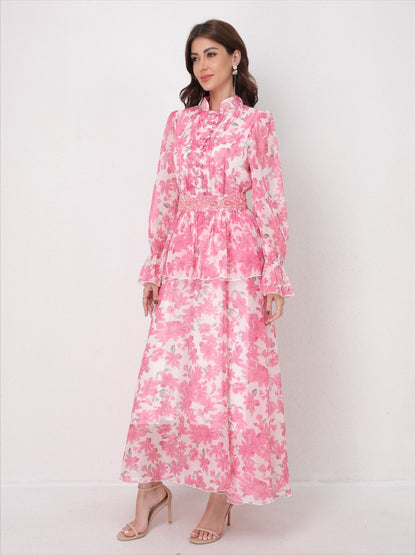 O Neck Summer Embroidery Prints Dress